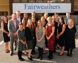 Fairweather's Solicitors team August 2013