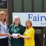 Fairweathers make donation to local food bank